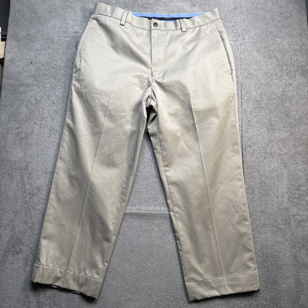 Brooks Brothers Clark Fit Beige Chino Pants Lightweight Stretch 34x30
